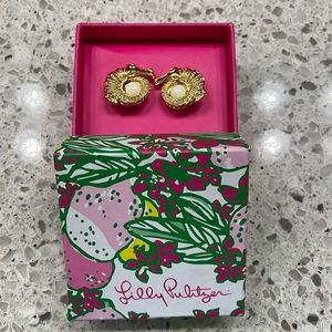 Lilly Pulitzer Alley Gator (alligator) Earrings